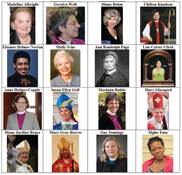 Famous Female Episcopalians (4)