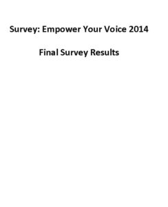 Appendix-Empower-Your-Voice-2014-Survey-Results