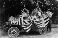 Women Voting Car